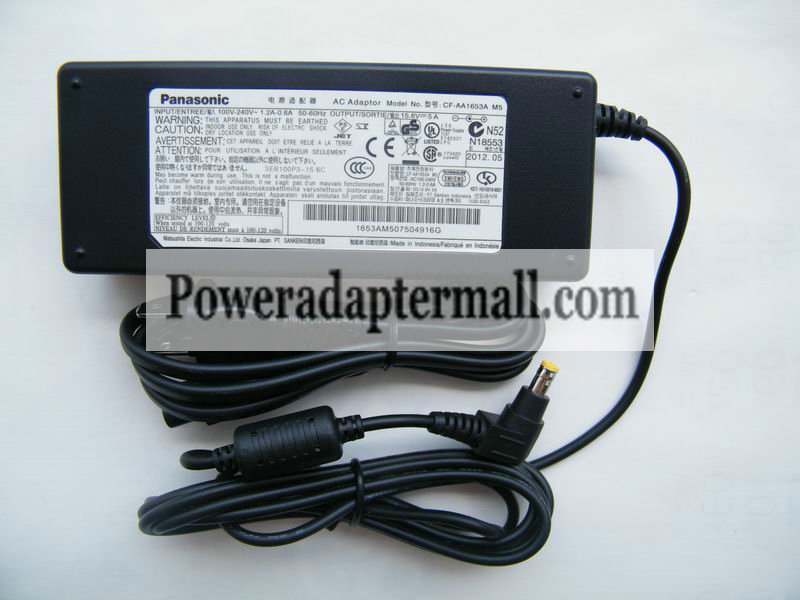 Panasonic CF-193 CF-Y5 CF Y7 15.6V 5A AC Adapter Power Supply